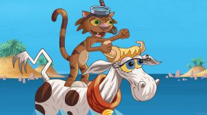 La vache, le chat et l'ocean - Dessin animée - France 5 - Co production 2 minutes