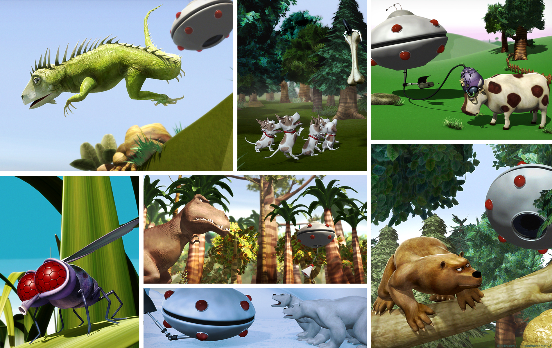 Alien zoo - Série animée 3D - Décors, animatique, animation, compositing, montage par 2 minutes